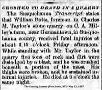 Botts, William (Quarry Death)